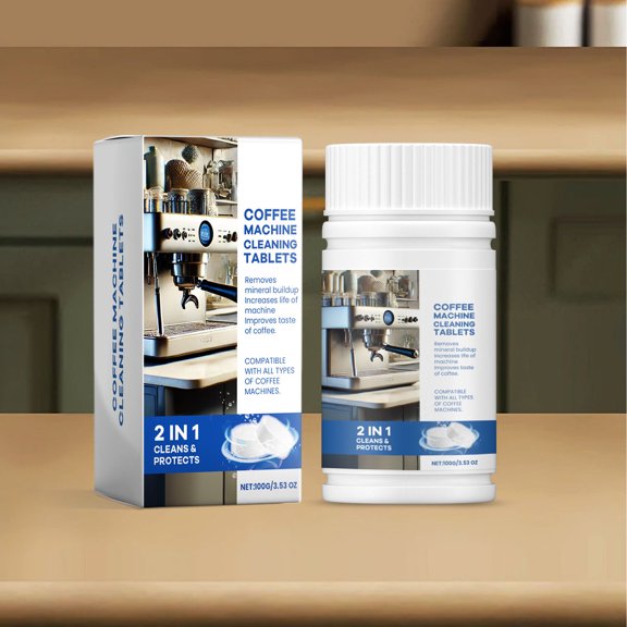 Eolstice Coffee Cleaning Tablets, Coffee Machine Cleaner with Efficient Formula, Descaling Tablets for Maintenance, for Home Brewing, Appliance Care, Daily Cleaning