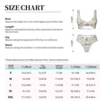 thumbnail image 6 of Wukai Colorful Mushrooms and Plants Women's Bikini Set Two Piece,wimsuit High Waisted V Neck Twist Front Adjustable Spaghetti Straps Bathing Suit-Small, 6 of 7
