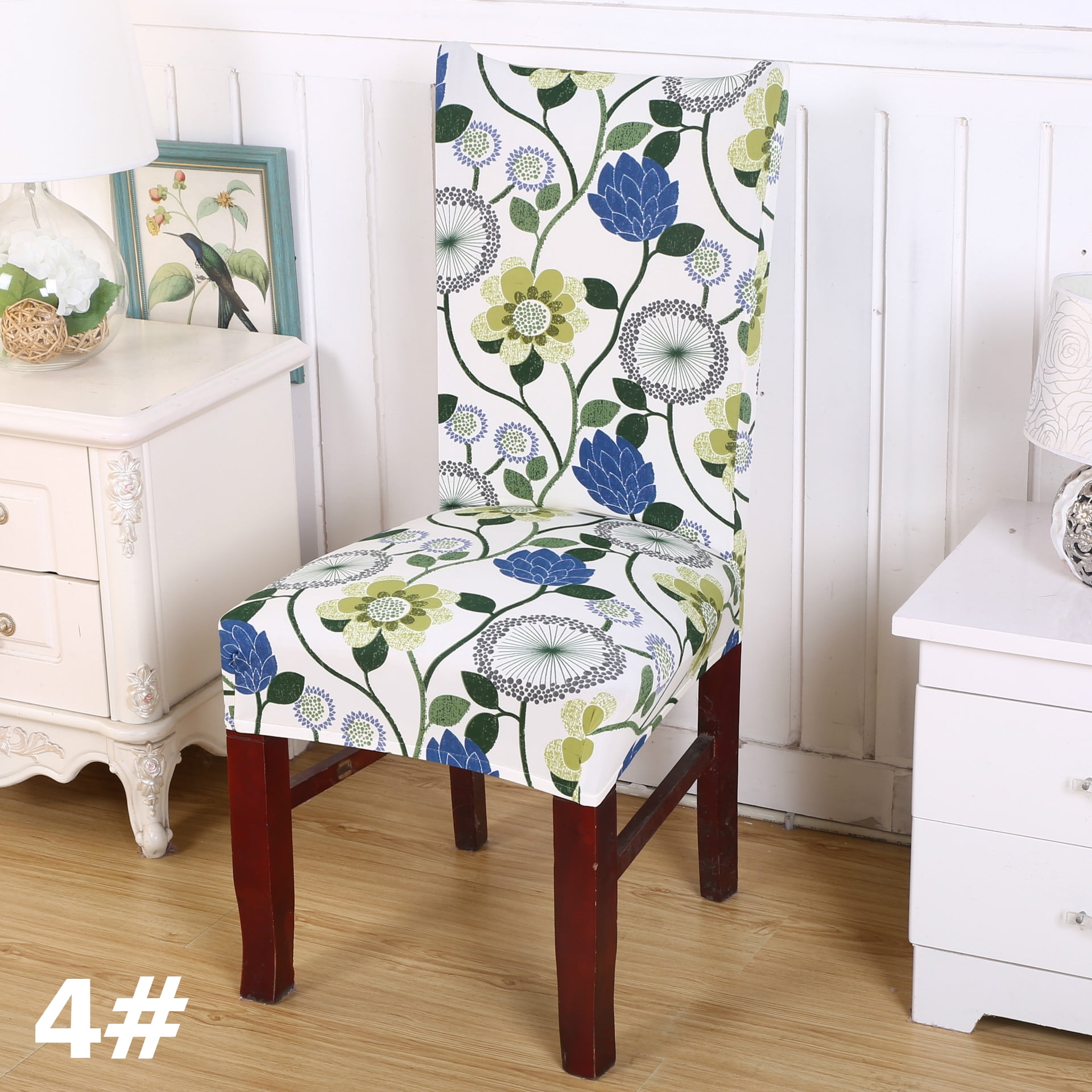 Details about   Geometric Dining Chair Cover Spandex Elastic Chair Slipcover Stretch  Covers 1PC 