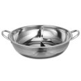 thumbnail image 2 of HLONK Hot Pot with Divider Stainless Steel Hot Pot Divided Hot Pot Pan Household Hot Pot Stock Pot, 2 of 5