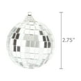 thumbnail image 3 of (4 pack) Silver Disco Ball Christmas Ornaments, 6 Count, 0.08 kg, by Holiday Time, 3 of 3