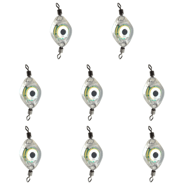 Lámpara LED Que Atrae A Los Peces Forma Ojo Señuelo Pesca para El (multicolor)