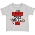 thumbnail image 3 of Inktastic Little Sister and Biggest Fan Baseball Glove and Bat Girls Toddler T-Shirt, 3 of 5