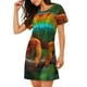 thumbnail image 2 of Fotbe Chameleon Bata de Dormir para Mujer con Estampado, Camisón de Algodón de Manga Corta, Ropa de Dormir Casual, 2 of 6