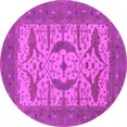 thumbnail image 1 of Ahgly Company Indoor Round Oriental Pink Industrial Area Rugs, 6' Round, 1 of 4