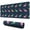 DarkBlue Cartoon Dinosaurs-2, variant on Long Mouse Pads for Desk,DarkBlue Cartoon Dinosaurs Pattern Desk Mats on Top Of Desks, Desk Mouse Pad Extra Large with 3mm Non-Slip Base and Stitched Edge for Gaming,Office,Work,Home 31.5"x11.8"