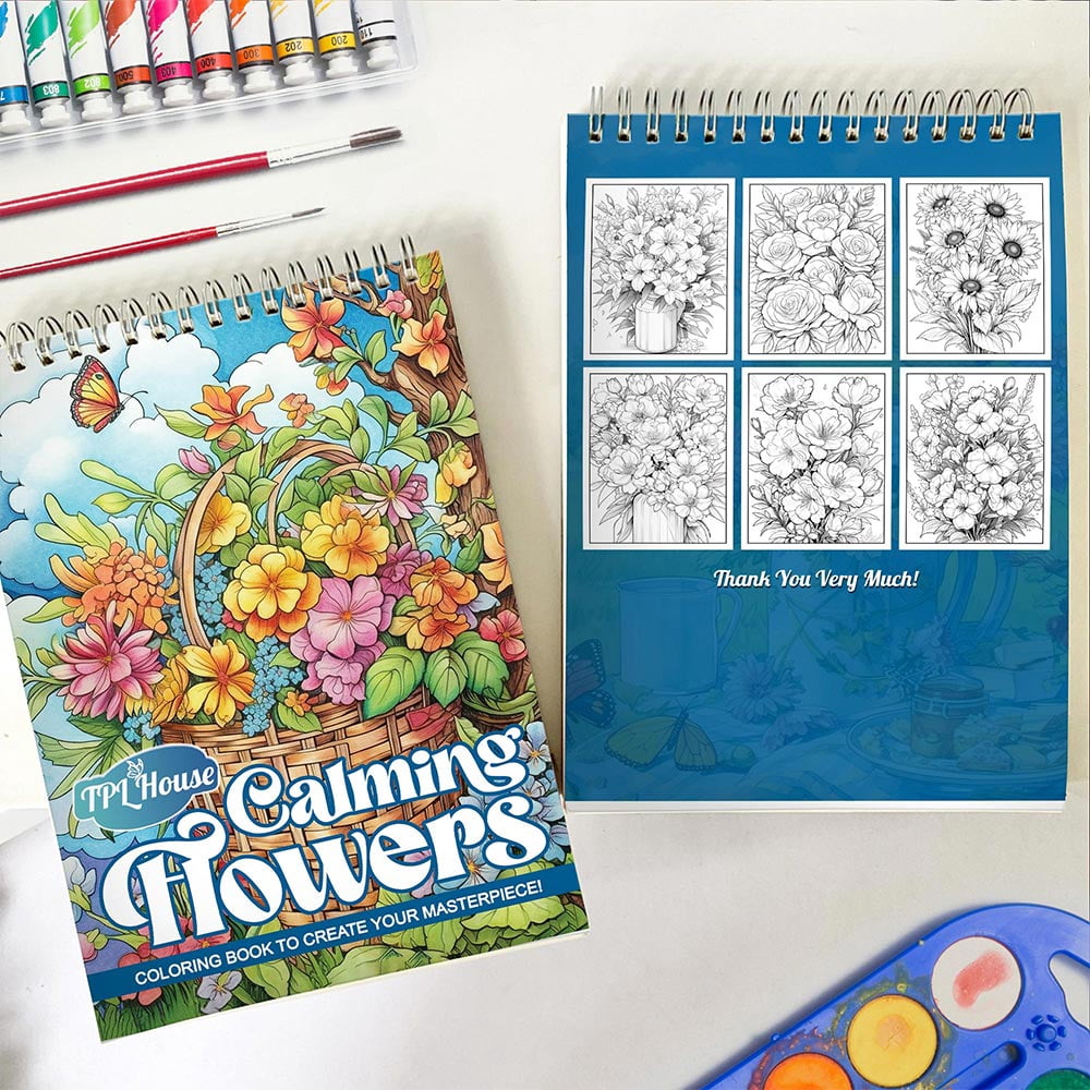 TPLHOUSE Christmas Nutcracker Coloring Book Spiral Bound for Adult, Premium Cover