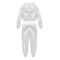 thumbnail image 4 of LIJCC Toddler Girls' Performance Costume Sequin Hip Hop Jazz Street Dance Outfits Long Sleeve Suits Breathable Pullover and Pants Set Sports Tracksuit Fall Sets, 4 of 8