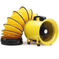 thumbnail image 1 of Explosion Proof Industrial Bathroom Ventilation Fan – 10 Inch Axial Blower, 3300 RPM, 7 Blades, IP44 Waterproof, Heavy Duty Portable Utility Exhaust with 33FT/10M Flexible Duct Hose – Ideal for Baseme, 1 of 7