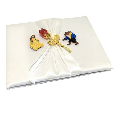 Beauty And The Beast Wedding Satin Guest Book Bride & Groom (The Best Wedding Ceremony)