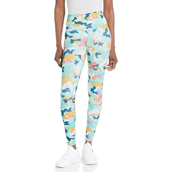 Champion Womens Absolute Eco 7/8 Tight Leggings (Abstract Camo Portal Teal, X-Small, XS)