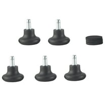 5 Pack Bell Glides for Office Chair Without Wheels, Replacement Rolling Swivel Wheels Fixed Stationary Castors