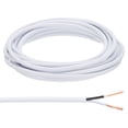 thumbnail image 1 of Uxcell 15Ft 18/2 Cable Cubierto, 300V SVT Cable Redondo para Lámpara Aislado Resistente al Calor Electrónico Flexible, Blanco, 1 of 7
