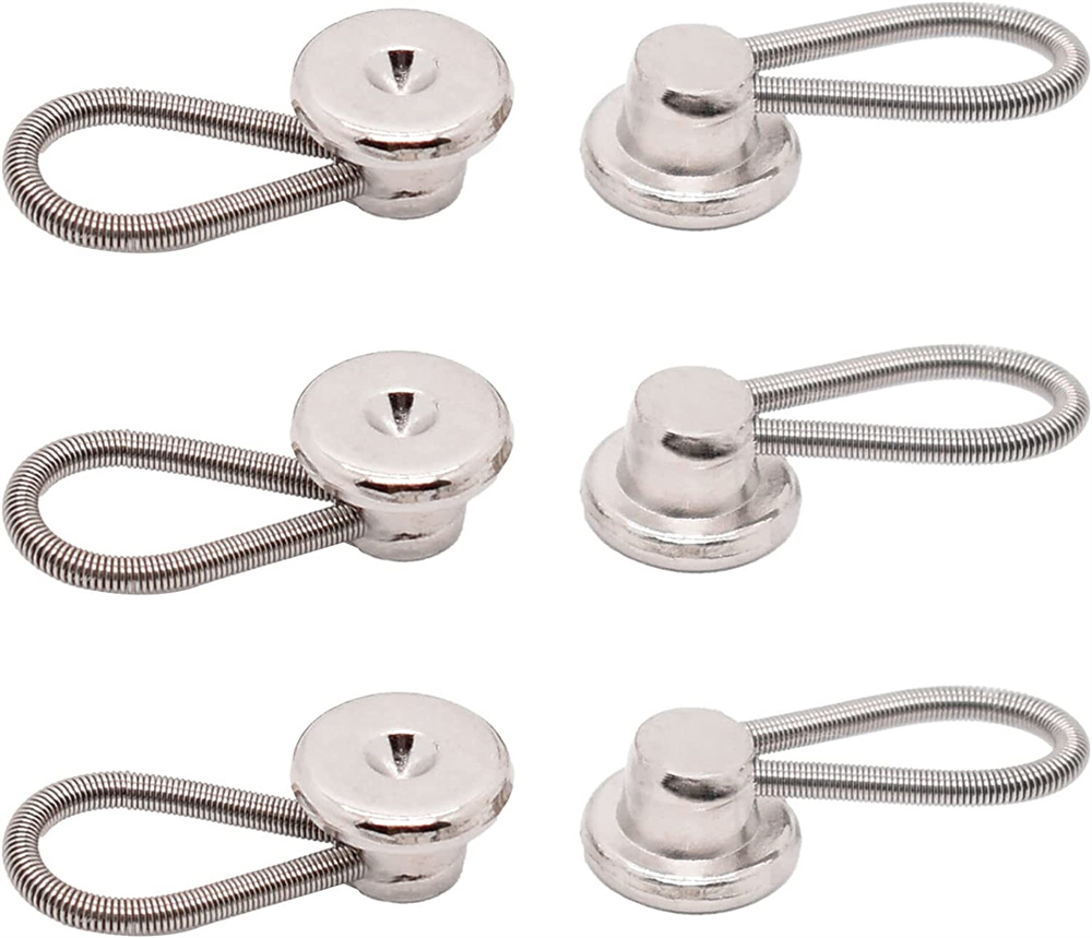 NOGIS 6 Pcs Metal Collar Extenders Neck Extender for 1/2 Size Expansion of Men Women Shirt Dress