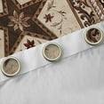 thumbnail image 4 of Manfei Western Texas Stars Curtains and Drapes (38x45), Brown Damask Curtains Pack of 2, Vintage Bohomian Black Out Curtains, Super Cozy Room Decor, 4 of 6