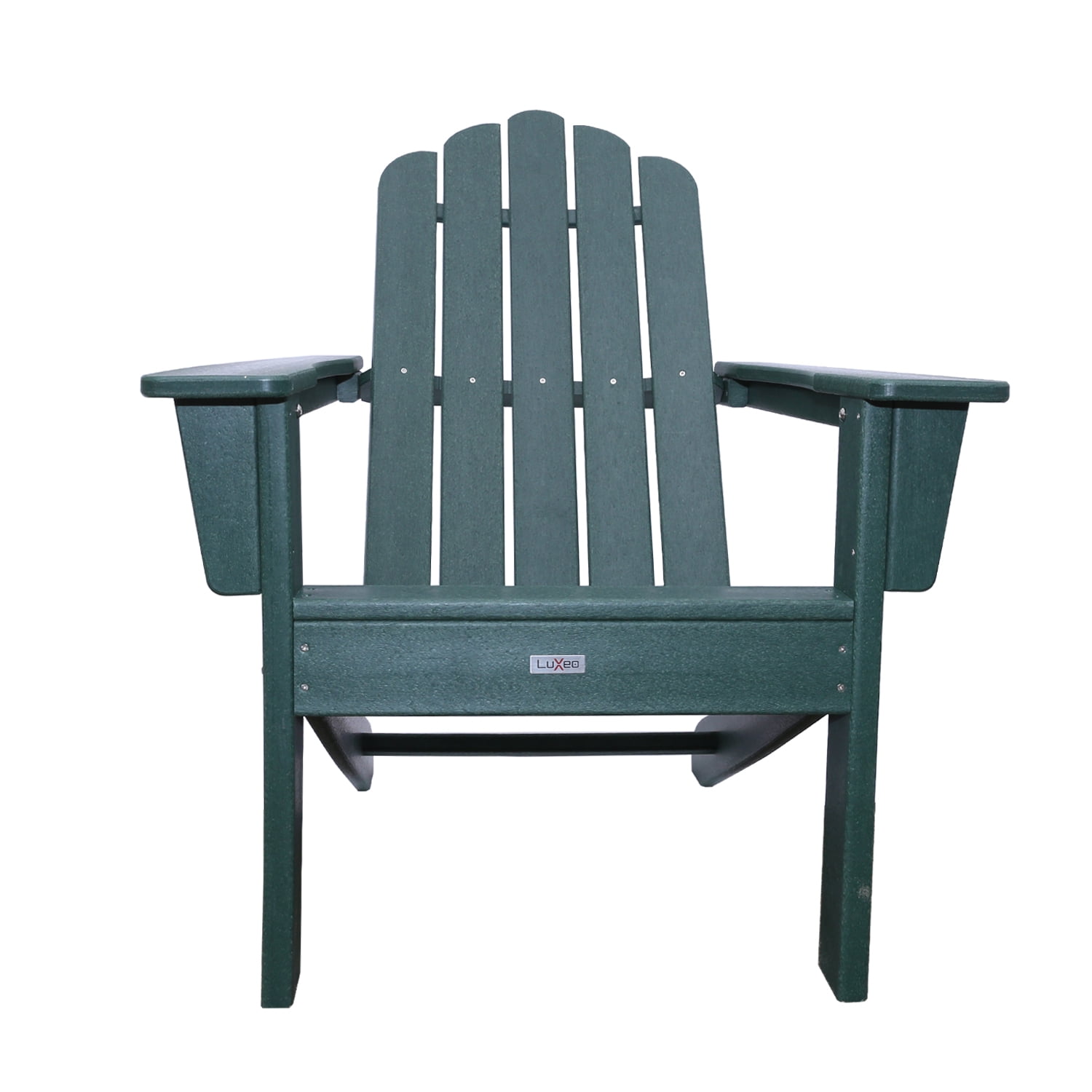 Marina Hunter Green Poly Outdoor Patio Adirondack Chair