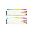 thumbnail image 2 of V-COLOR OLED XFinity+ DDR5 64GB (2x32GB) 8000MHz CL40 1.35V SK Hynix IC RGB Gaming Desktop Memory with Built-in OLED Display, White, for AMD EXPO (OTMXFAL3280840WWK), 2 of 4