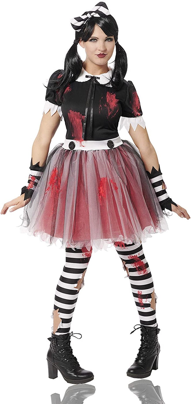 Costume Culture Dreadful Doll Womens Adult Scary Porcelain Puppet ...