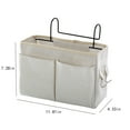 thumbnail image 2 of Bedside Caddy under $5! Bzdzmqm Bedside Hanging Storage Basket Organizer Caddy, Multi-Function Bed Rail Holder for Bunk Hospitals, Dorm Room Storage Solution, Canvas Hanging Organizer Pocket, 2 of 9