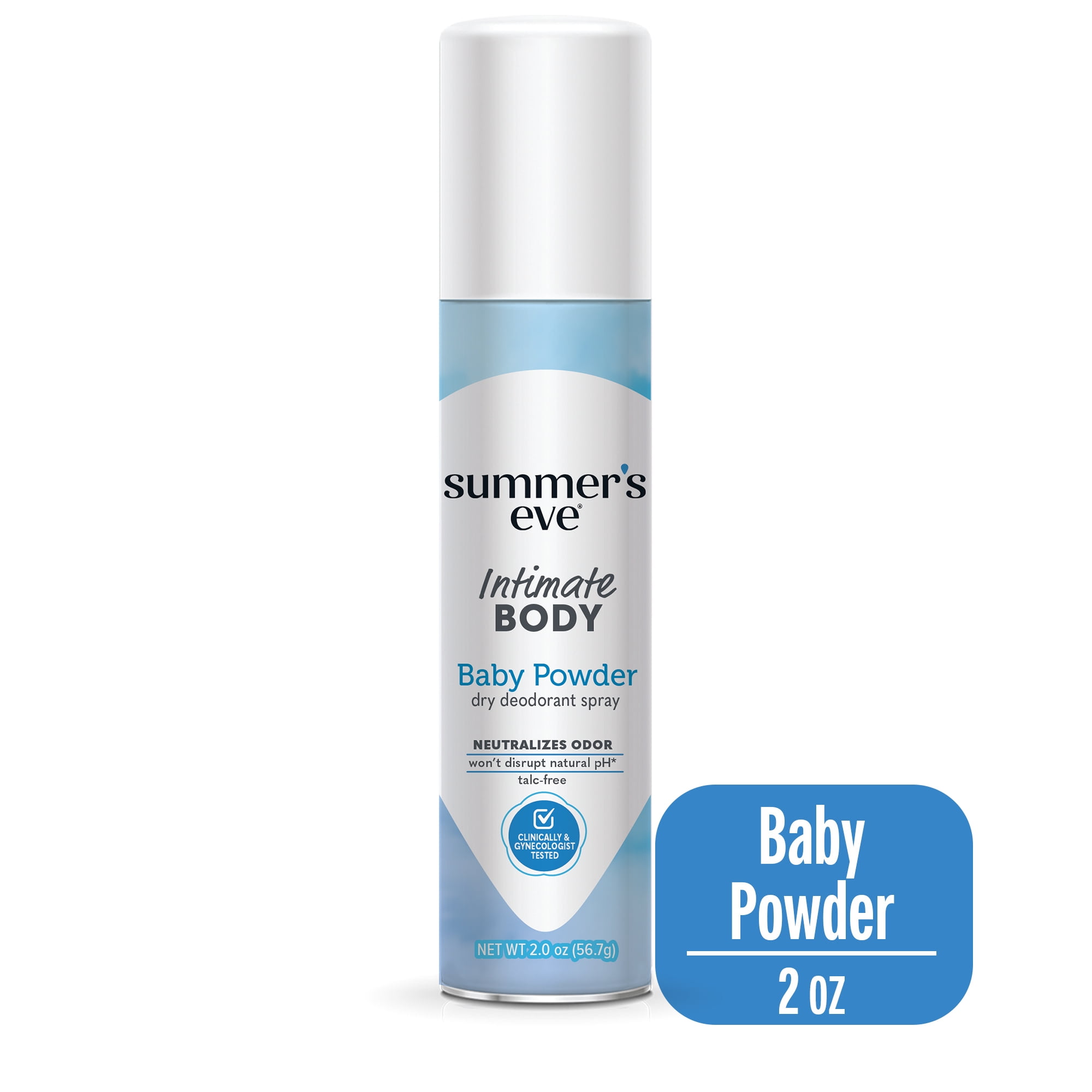 Summer’s Eve Baby Powder Gentle Feminine Spray, 2 oz