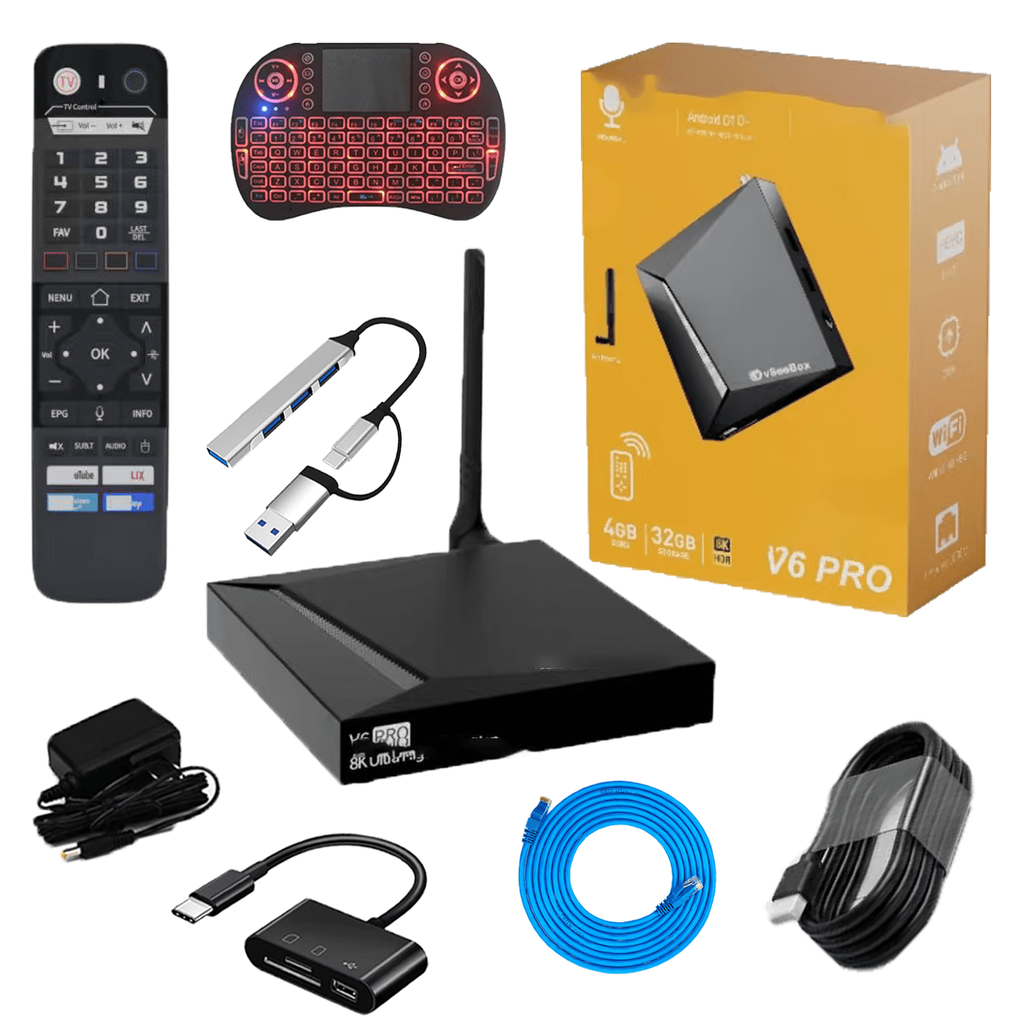 2026 New VC6PRO Version Home Theater Systerms 8K HD with Voice Control