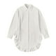 thumbnail image 5 of Ropa de mujer,Camisa de solapa de color liso para mujer, jersey holgado con volantes en el bajo, blusa de poliéster de manga larga, top informal de moda para el trabajo, sopatenor, 5 of 9