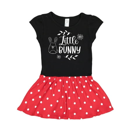 

Inktastic Easter Little Bunny with Flowers Gift Toddler Girl Dress