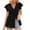 Black, variant on Womens Summer Tops Ruffle Sleeve Cute Shirt V Neck Flowy Tunic Blouse Fashion Dressy Shirts