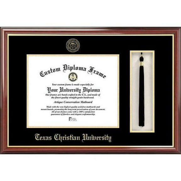Texas Christian University 8.5" x 11" Tassel Box and Diploma Frame