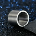 thumbnail image 5 of 19mm Black/Gold/Silver Brushed Band Men's Jewelry Titanium Steel Ring Size 7-14, 5 of 8