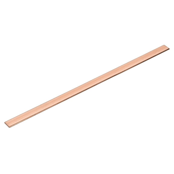 Uxcell 1Pack Copper Flat Bar, 1/8" Thickness x 19/32" Width x 12" Length Copper Bar Stock