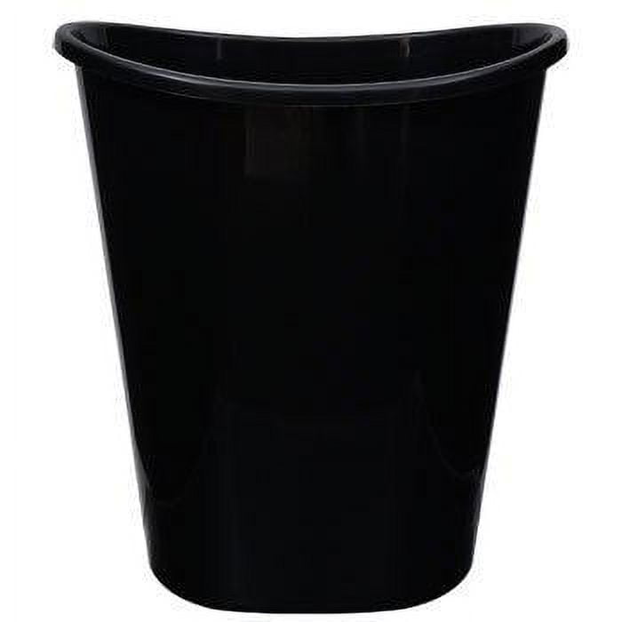 まるもりブラック42L Greenbrier Oval Wastebasket 7Qt. - Small Office Trash Garbage Bin