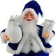 thumbnail image 3 of Figura de Papá Noel con bolsa de regalo y regalos para decoración navideña de oficina azul, 3 of 3