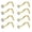 Gold, variant on 8PCS G23 Titanium Twist Screw Nose Studs 18G 20G Nose Rings Silver Nose Piercing Studs Nostril/Gemstones for Women Men(18G Gold clear cz 2.5mm)