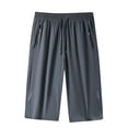 thumbnail image 5 of Eagokdc Sweat Capris Men Cotton Casual Drawstring Elastic Waist Loose Big And Tall Capri With Pockets Size XL-5XL, 5 of 8