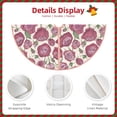 thumbnail image 3 of Bingfone Christmas Tree Skirt Mat Christmas Decoration Interior 30" -Rose Flowers, 3 of 6