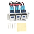 thumbnail image 3 of Panel de interruptores de control de luces, panel de interruptores basculantes, panel de 3 interruptores basculantes, panel de interruptores de palanca, durabilidad comprobada, 3 of 9
