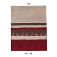 thumbnail image 5 of Chezmoi Collection Alana 7-Piece Bed in a Bag Comforter Set with Sheets, Embroidered Floral Luxury Leaves Burgundy/Taupe/Brown Lightweight All Season Bedding, Full, 5 of 9