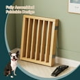 thumbnail image 5 of Algherohein Dog Gate for Inside,Bamboo Freestanding Pet Gate for Doorways,Indoor, 24" Natural, 5 of 7