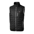 thumbnail image 2 of Men's Cutter & Buck  Black Georgia Bulldogs Alumni Logo Rainier PrimaLoft Eco Insulated Full-Zip Puffer Vest, 2 of 3