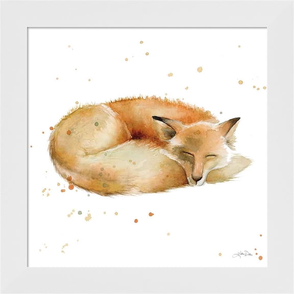 Great Art Now Sleeping Fox by Katrina Pete, Framed Wall Art, 14W x 14H