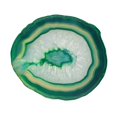 thumbnail image 5 of 6 Colors Irregular Agate Geode Slice Polished Crystals Coaster Cup Mat Wedding Party Favors Home Decoration Accents - 80-100mm - Green, 5 of 10