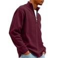 thumbnail image 4 of Men's Vintage Corduroy Long-Sleeve Top | Zip-Up Stand Collar Stylish Casual Shirt For Daily & Outing Wear, Size: S-5XL, 4 of 5