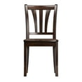 thumbnail image 4 of CorLiving Dillon Cappuccino Solid Wood Dining Chairs Set of 2 with High Slatted Backs - Kitchen & Dining Room Chairs, Table Chairs for Dining Room, Kitchen & Dinning Area, 4 of 11