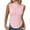 Pink, variant on Virmaxy Womens Summer Sleeveless Knit High Neck Slimming Vest Top Standing Neck Tank Top Going Out Spring Beach Vacation Oufits Modern Clothes Beige L