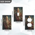thumbnail image 4 of Switch Panel Switch Decoration 2.76x4.53x0.28 Inches Duplex Outlets Switch Plate Wall Plates Living Room Kitchen Bedroom Study Switches Cute Santa Claus Pattern, 4 of 8