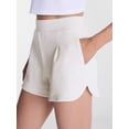 thumbnail image 4 of Avia Women's and Women's Plus Ribbed Ottoman Lounge Shorts, 4.25'' Inseam, Sizes XS-4X, 4 of 5