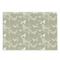 thumbnail image 1 of Dog Lover Cutting Board, Pet Animals Accessories Leash Paw Print Bone Ornamental Abstract Illustration, Decorative Tempered Glass Cutting and Serving Board, Large Size, Tan White, by Ambesonne, 1 of 1