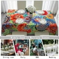 thumbnail image 4 of Original Design Hand Drawing Art Print Table Cloth, Washable Water Resistance Microfiber Decorative Rectangle Table Cover (Tape 8, 60"x84"), 4 of 6