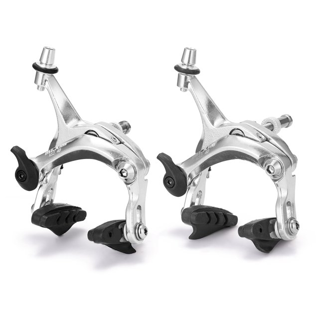 mi.xim High-Performance Dual-Pivot Road Bike Brake Set - Silver, Aluminum Alloy, Linear Feel, Quick Release, Fits Most Road & Folding Bikes